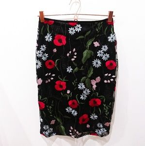 Vintage Top Chic Floral Skirt